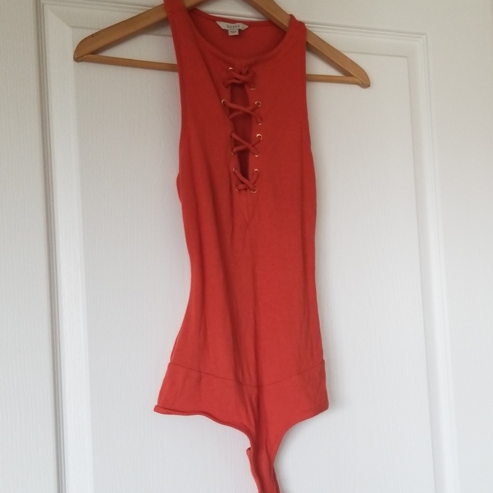 Guess lace up bodysuit